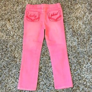 Baby Phat girls jeans Pink size 5